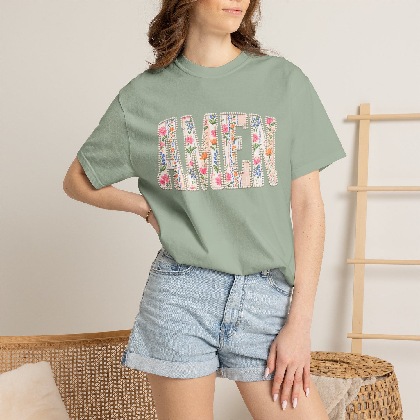 AMEN Floral Tee