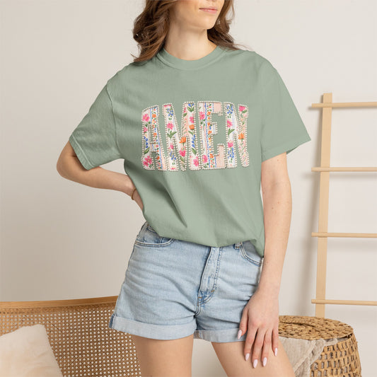AMEN Floral Tee