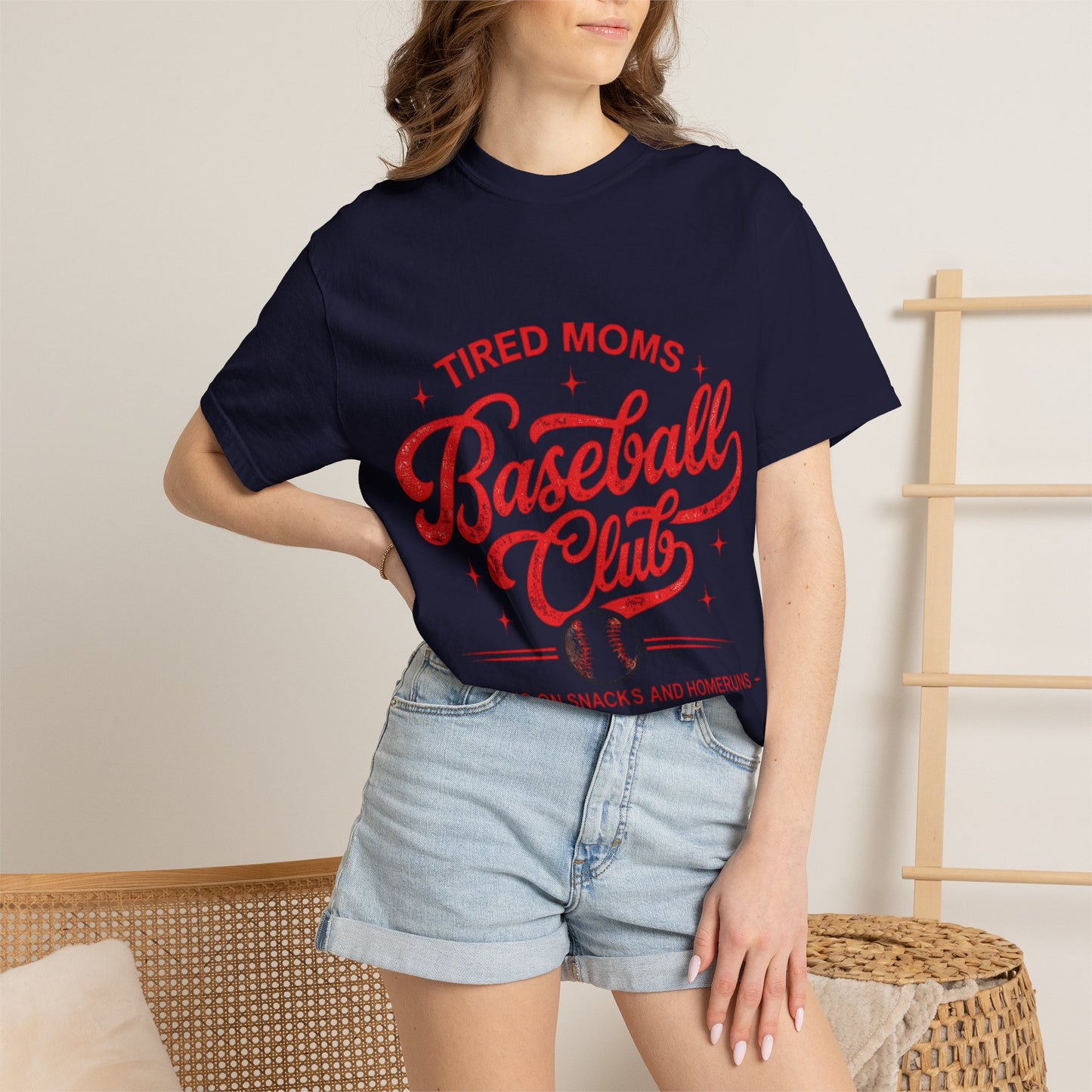 Tired Moms Baseball Club- Unisex Garment-Dyed T-shirt