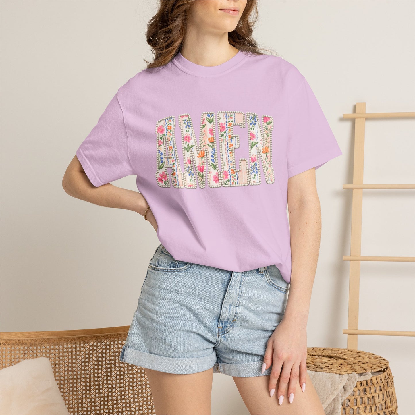 AMEN Floral Tee
