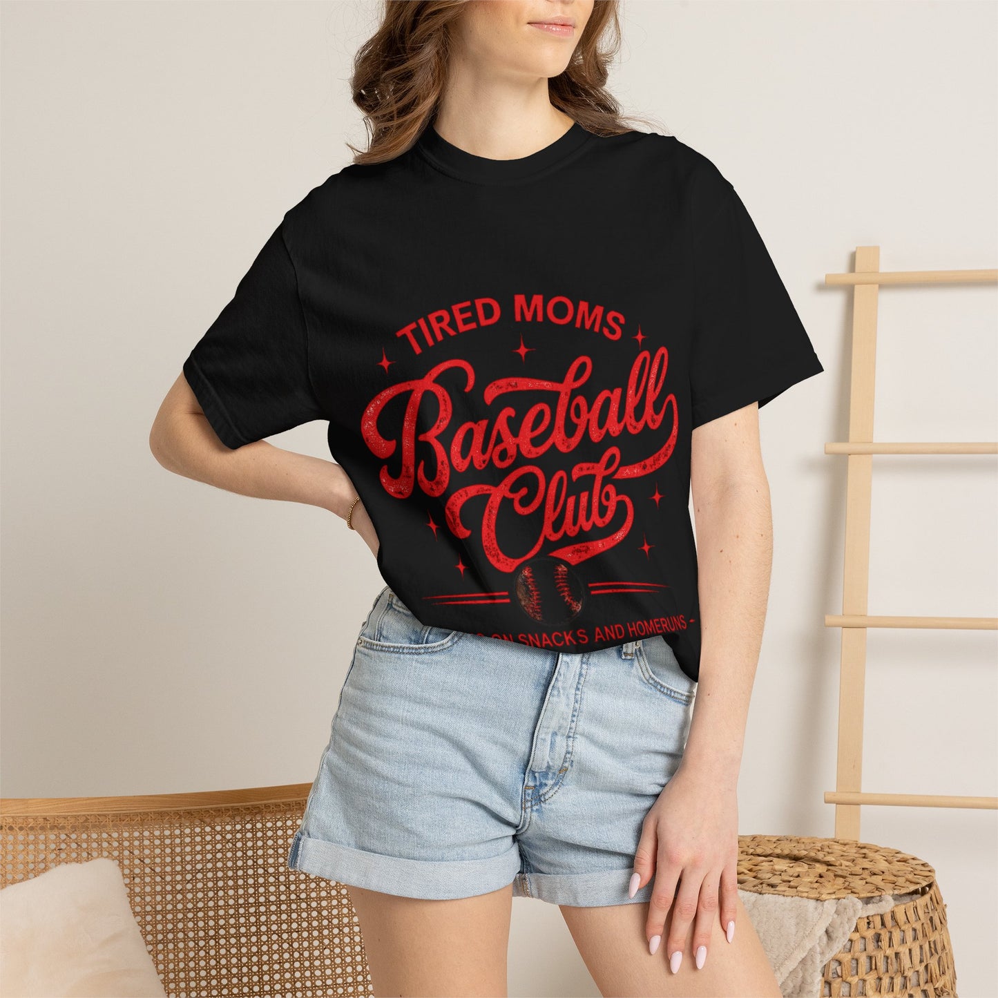 Tired Moms Baseball Club- Unisex Garment-Dyed T-shirt