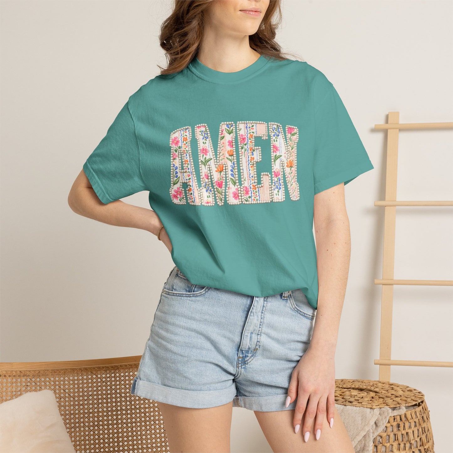 AMEN Floral Tee