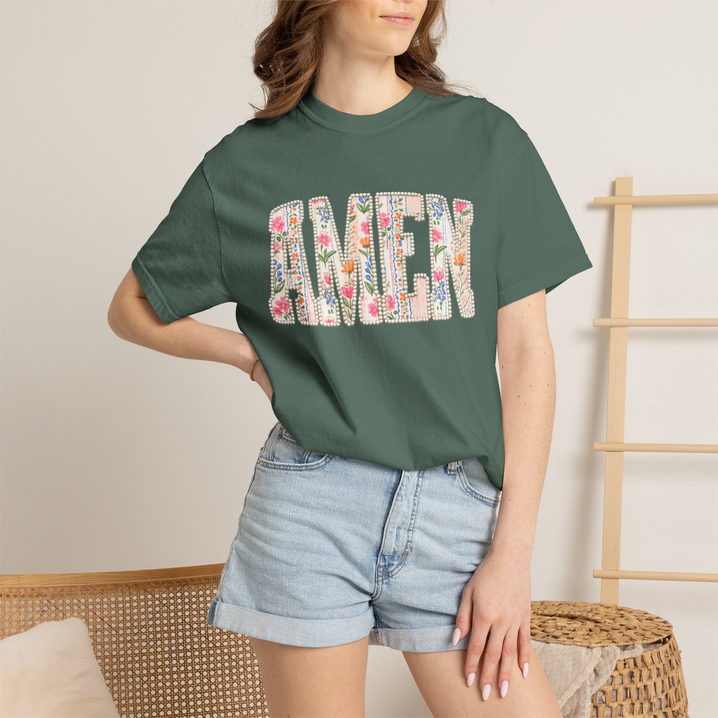 AMEN Floral Tee