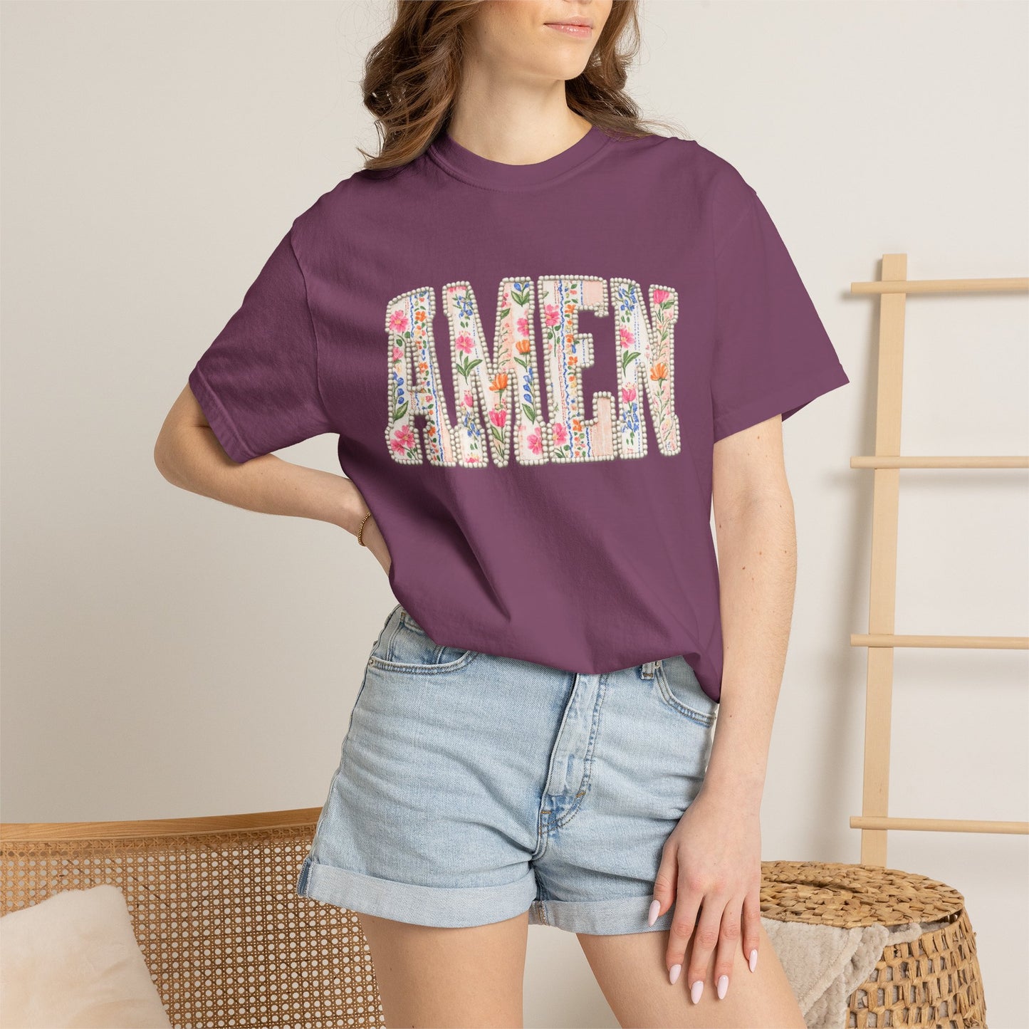 AMEN Floral Tee