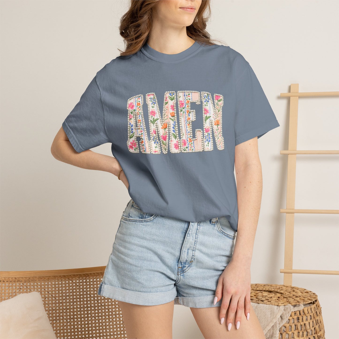 AMEN Floral Tee