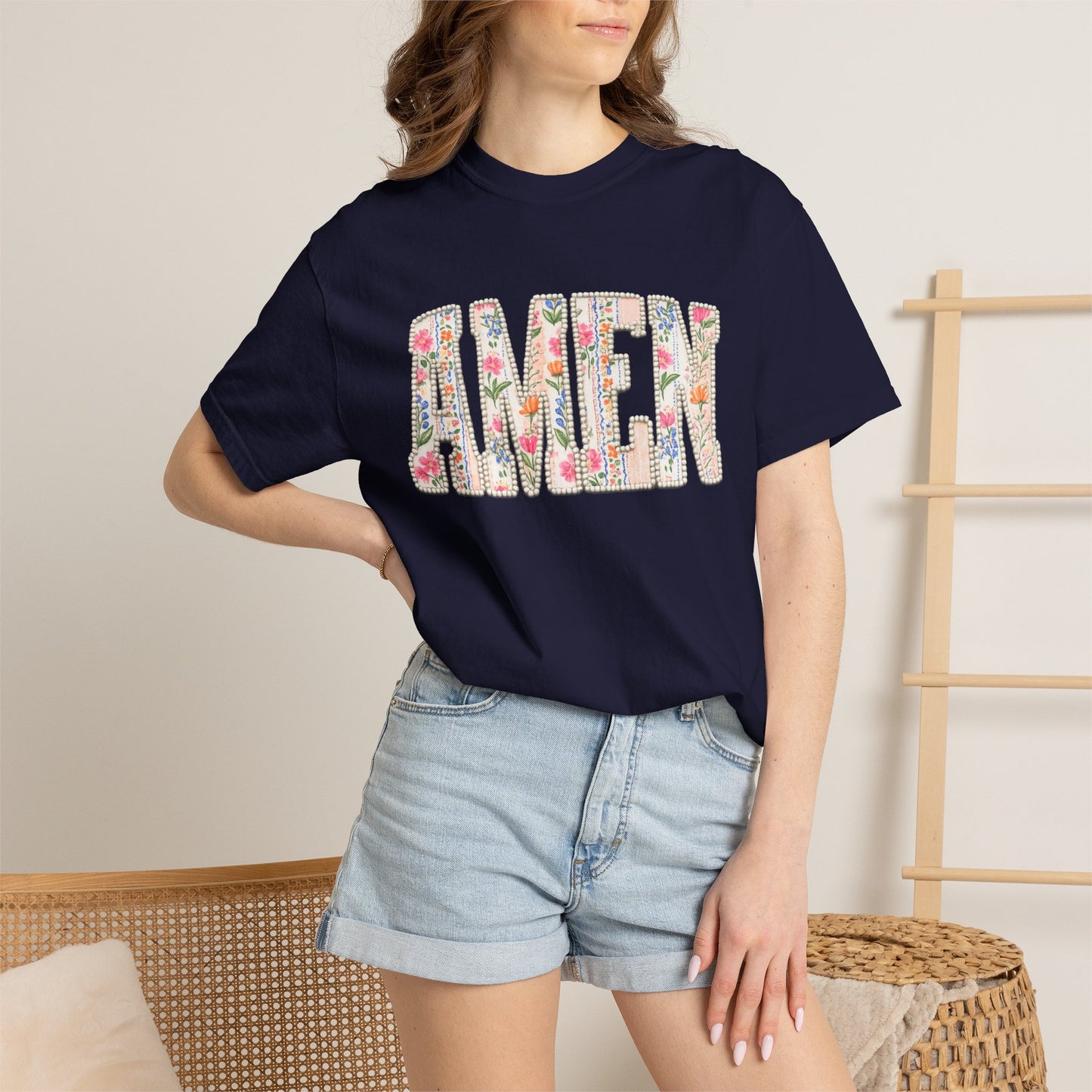 AMEN Floral Tee
