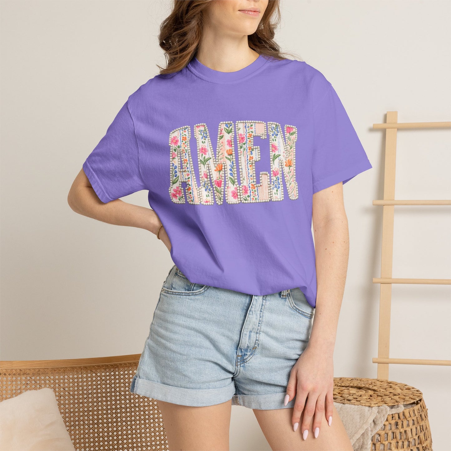 AMEN Floral Tee